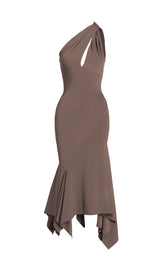 The Drea Bodycon One Shoulder Midi Dress Dresses Atelier UNTTLD