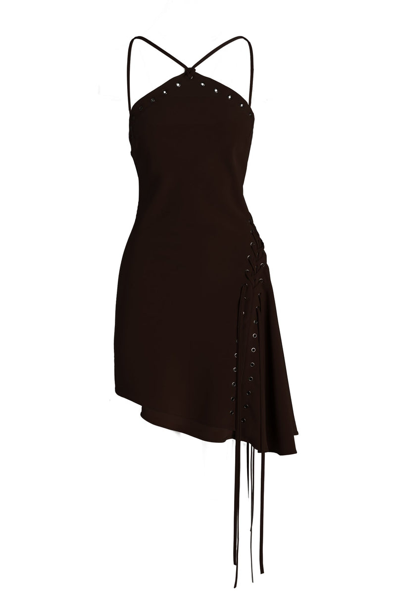 The Dania Laced Mini Slip Dress Dresses Atelier UNTTLD